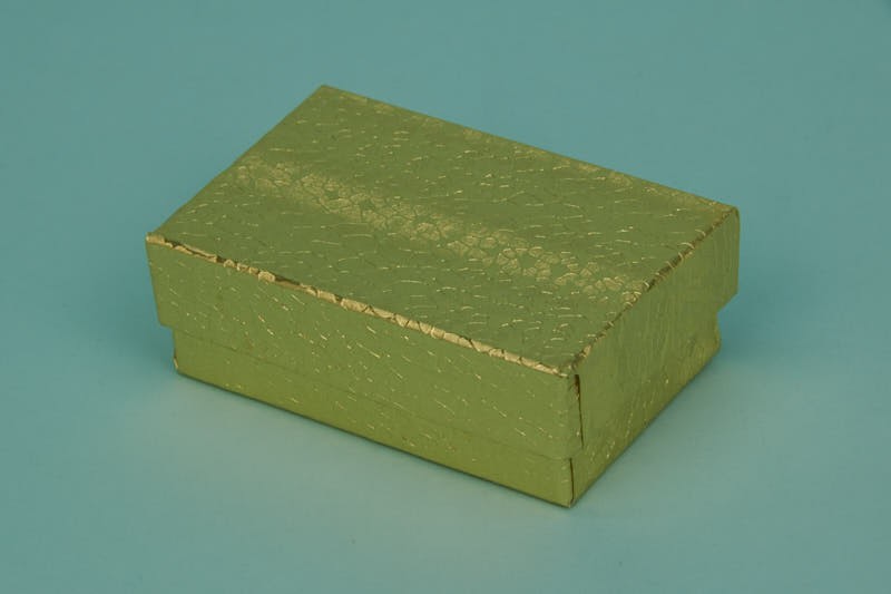 Gold Cotton-Filled Paper Boxes #1821