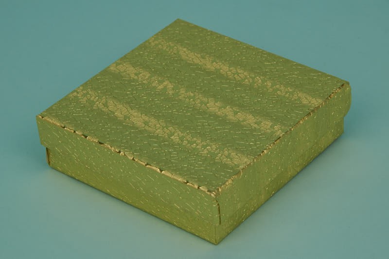 Gold Cotton-Filled Paper Boxes #1833